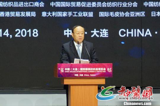中国商务部副部长王炳南在开幕仪式上致辞。 杨毅 摄 中国商务部副部长王炳南在开幕仪式上致辞。 杨毅 摄
