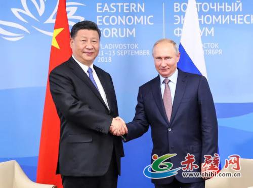 9月11日,国家主席习近平在符拉迪沃斯托克同俄罗斯总统普京举行会谈。新华社记者 谢环驰 摄 9月11日,国家主席习近平在符拉迪沃斯托克同俄罗斯总统普京举行会谈。新华社记者 谢环驰 摄