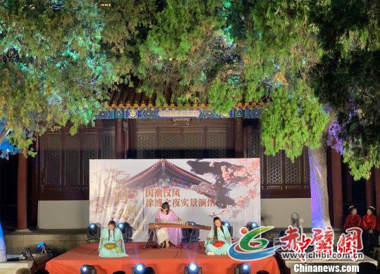 徐州博物馆推出的夜间实景节目。徐州博物馆供图 徐州博物馆推出的夜间实景节目。徐州博物馆供图
